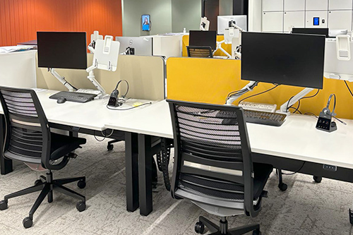 Clean commercial reception area